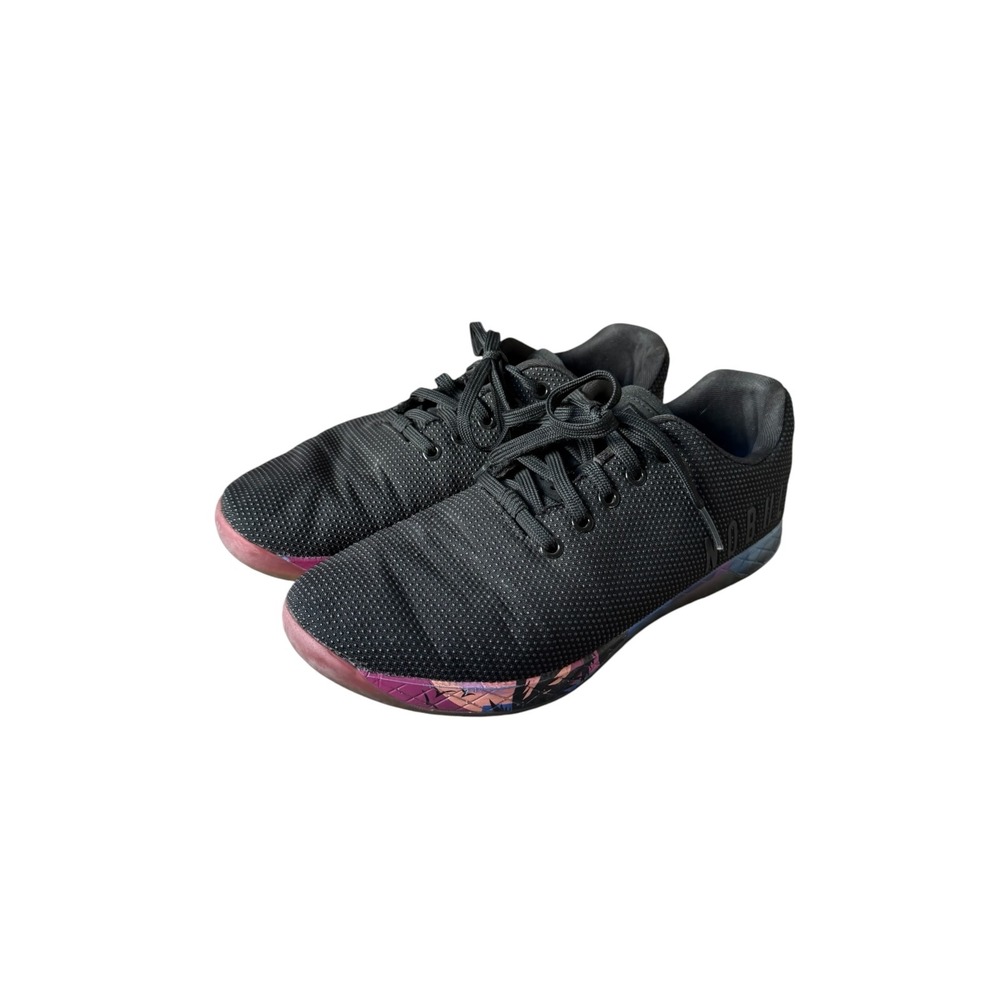 NOBULL Trainers Cross Training Shoes Mens 9 Womens 10.5 Black Unique Sole Design - Picture 3 of 9